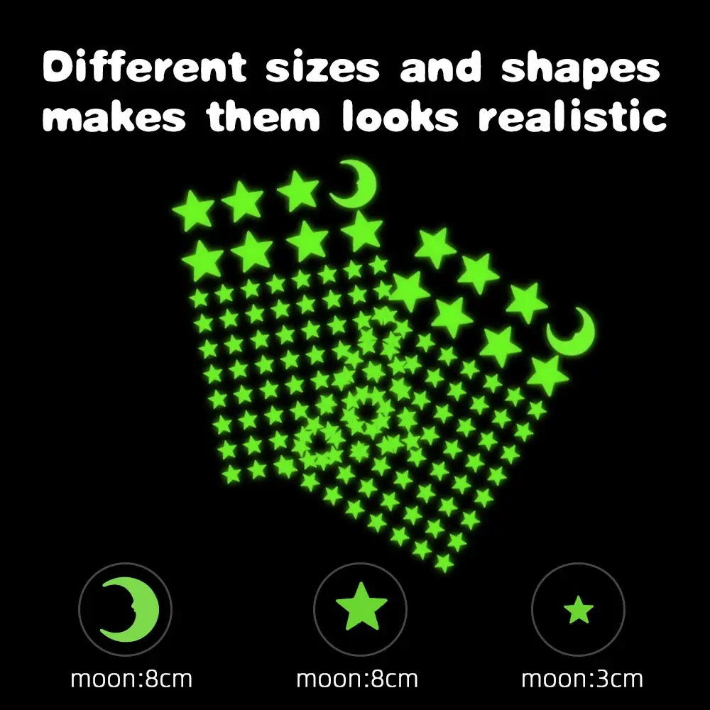 Светящиеся Настенные 3D наклейки Dktie светящиеся в темноте флуоресцентные