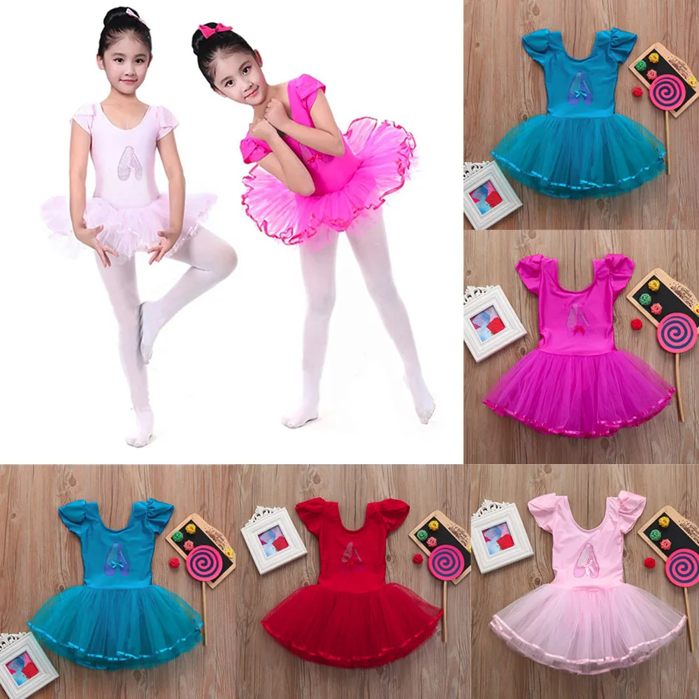 Toddler Girls Gauze Leotards Ballet Bodysuit Dancewear Dress Clothes Outfits Kids Dresses Unicorn Party Costumes Vestidos | Детская