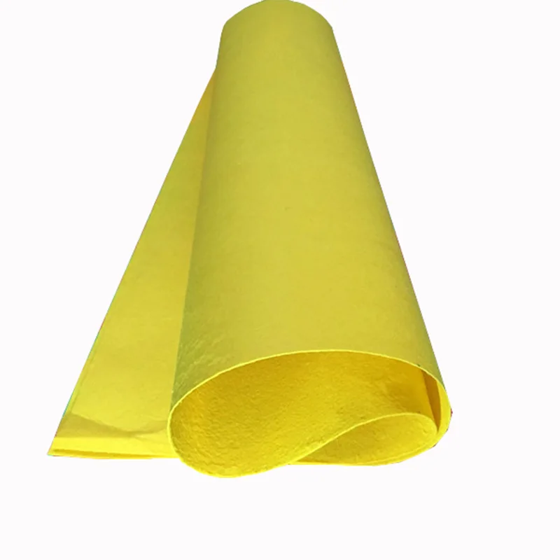 Yellow 50*40 см 1 мм Нетканая фетровая Полиэстеровая ткань DIY Детские принадлежности для материал для изготовления кукол аксессуары поштучная - Цвет: Yellow
