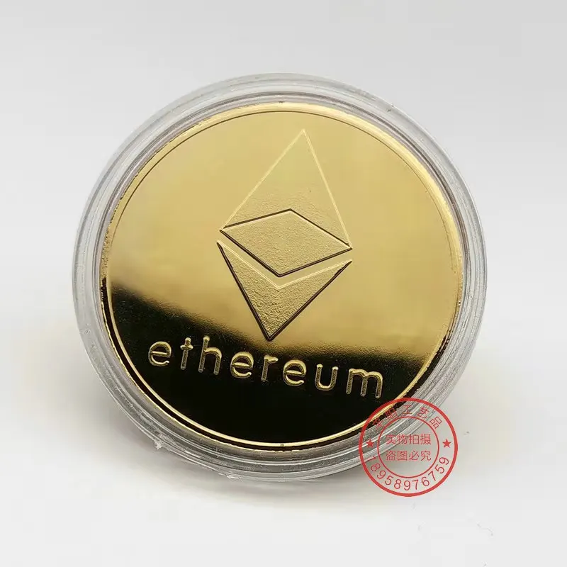 Монеты с золотым/серебряным покрытием 10 шт. креативные монеты для эфириума