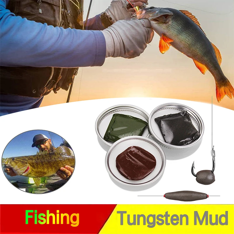 

Fishing Tungsten Mud Rig Putty Soft Leading Sinker Weight Carp Fishing Weight Sinkers Terminal Tackle Outdoor Fishing Accessorie