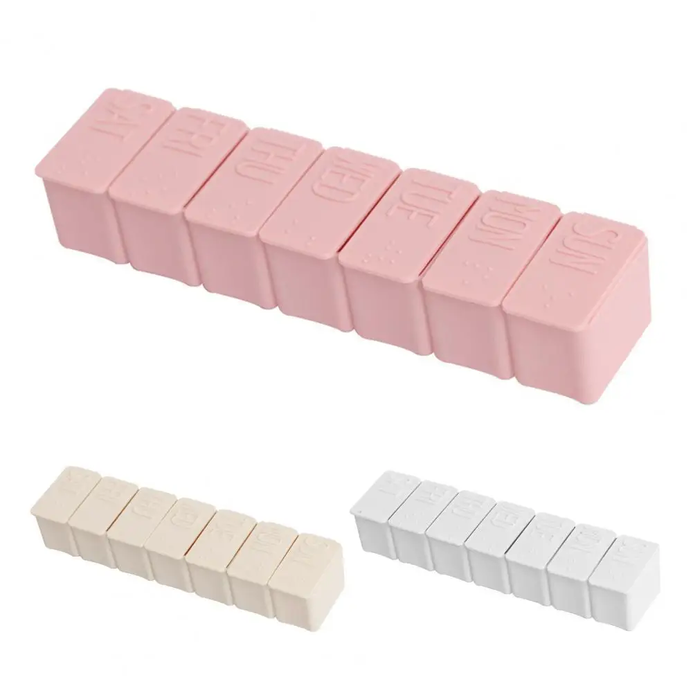 

50% Hot Sale Pill Case Large Capacity Portable PP Weekly Pill Storage Box for Vitamin