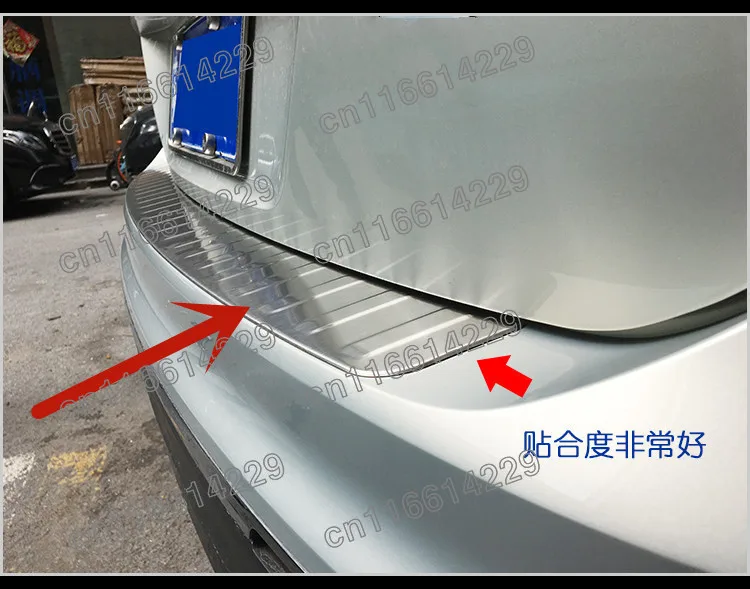 Накладка на задний бампер из нержавеющей стали для VW/Volkswagen Tiguan 2017 2018 2019 2020