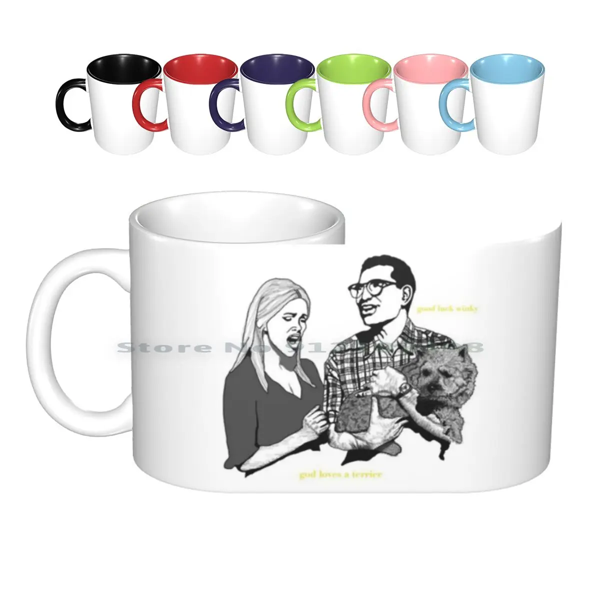 

Бог любит терьера Керамические Кружки Кофейные чашки Кружка для молока чая Бог любит терьера собак Welsh Airdale шотландский лучший в представле...