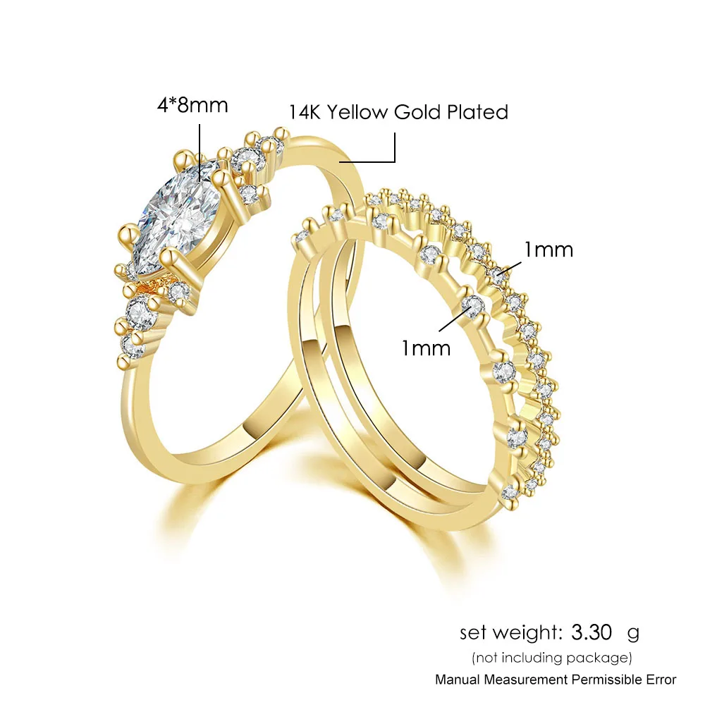 New INS Gold Color Noble Trend Dainty Rings For Women Entry Lux Zircon Midi Finger Rings For Girl Anniversary Jewelry KAR229 images - 6