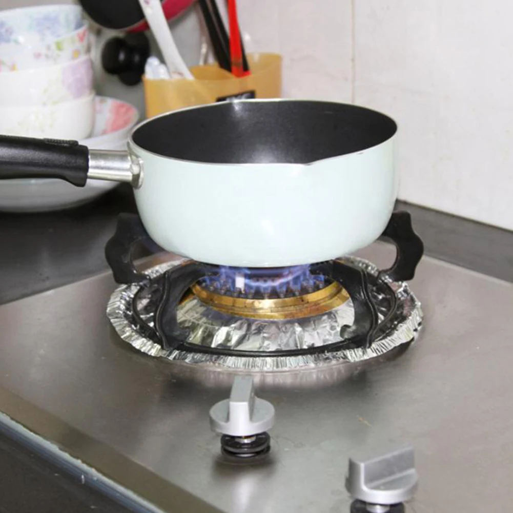 10 шт. алюминиевая фольга бумага газовая плита защита покрытие накладка