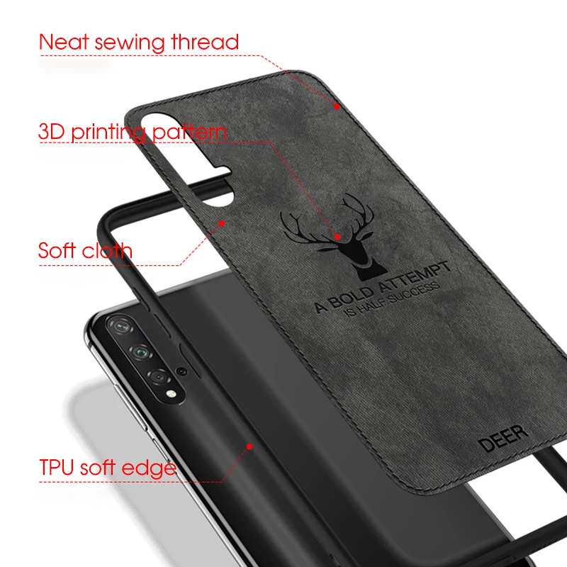 Тканевый чехол для телефона для huawei Nova 5 5i Pro Y9 Y7Pro P smart Mate20 P20 P30 Pro Lite Honor 9X 8C 9 10 Lite 20 чехол