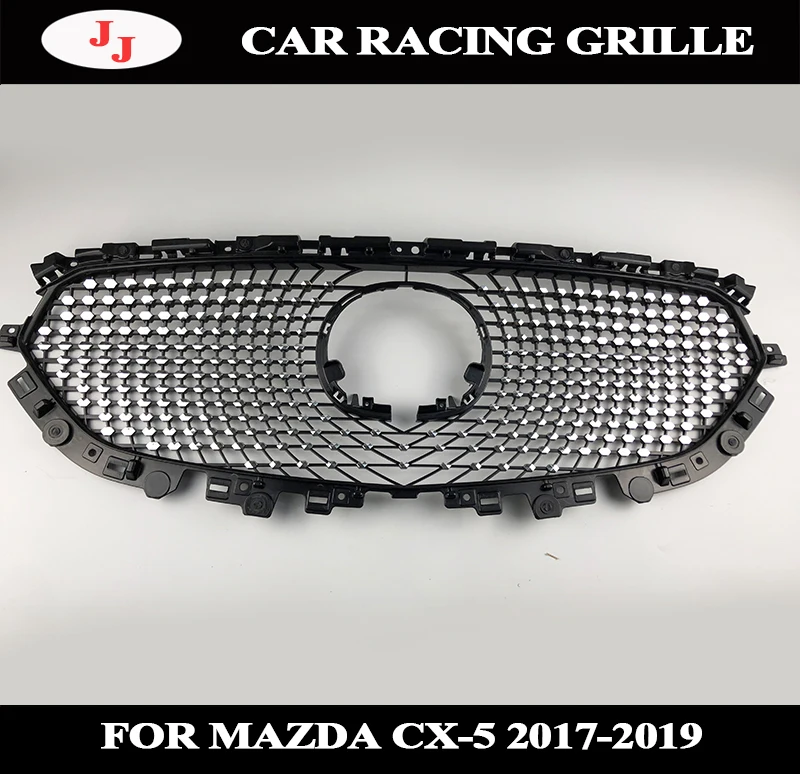 Для MAZDA CX 5 CX5 2017 2018 2019 внешние аксессуары гриль Бриллиантовая Передняя решетка для