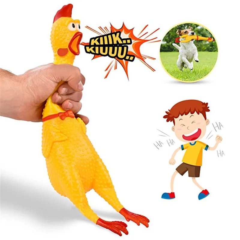 Игрушка питомец кричащая курица 32 см 17 см|shrilling chicken toy|gags practical jokeschicken toy |