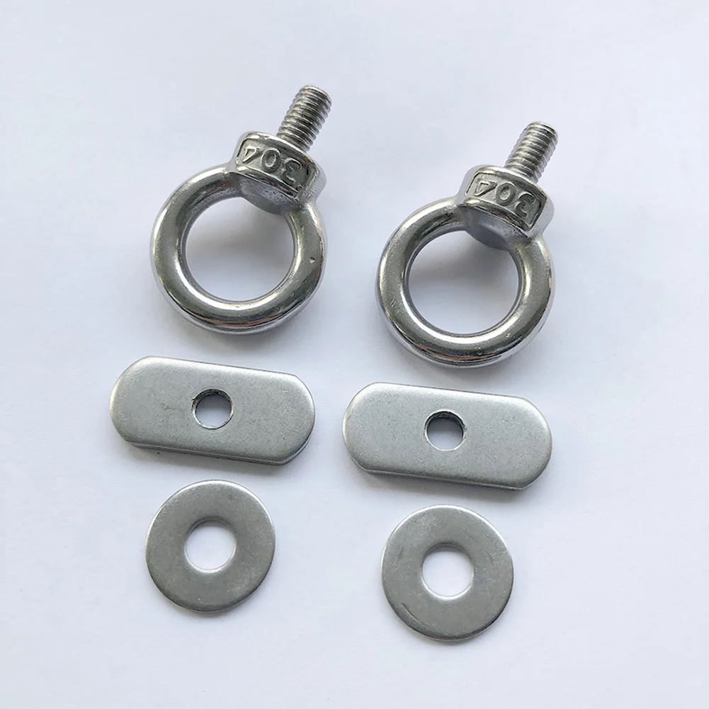 

​2pcs Kayaking Hooks Corrosion Resistance Canoeing Track Mount Kayak Tie Down Eyelet Stand-Up Paddle Boarding Boat Accessories