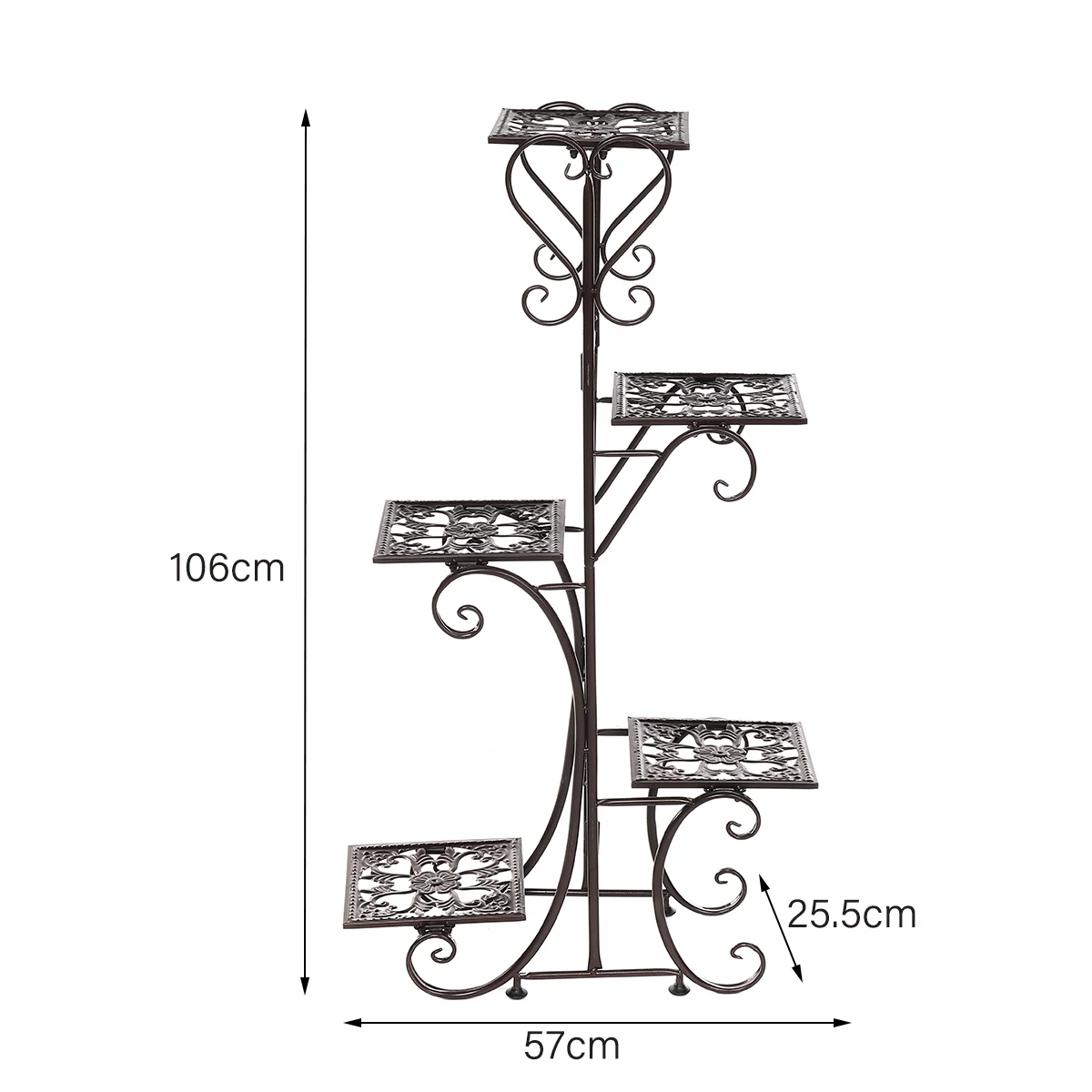 

5 Tiers Plant Stand Flower Rack Pot Storage Rack Display Shelf Holder Home Indoor Outdoor Decor Garden Balcony Plant Shelves