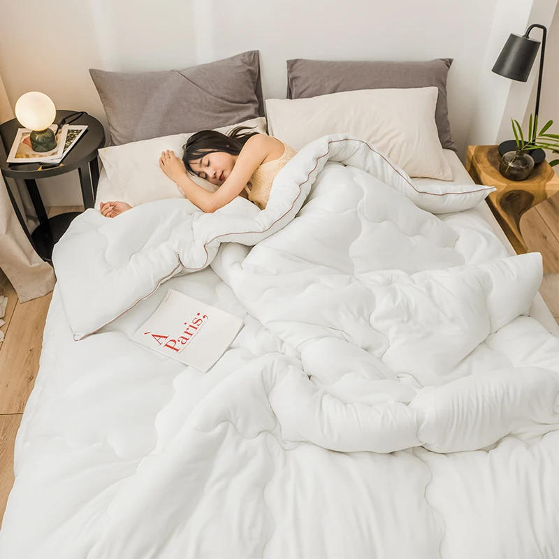 Высококачественное плотное зимнее одеяло дешевое и удобное лоскутное с боковой