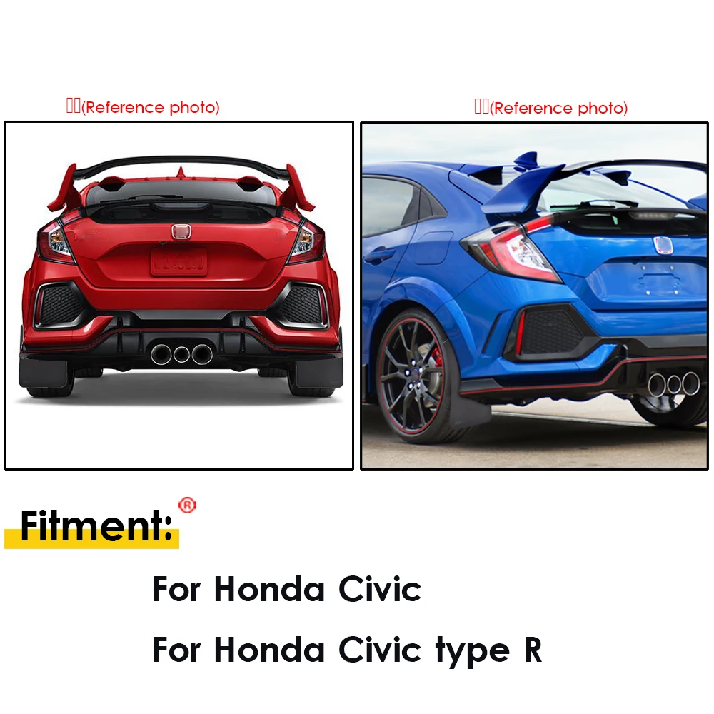 Брызговики крыло брызговиков для Honda Civic Тип R VTi GTi SiR Tourer EX coupe DX G Mugen Si|Грязезащита|