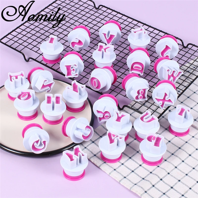 Цифровые силиконовые формы Aomily в верхней части и с буквами алфавита форма для