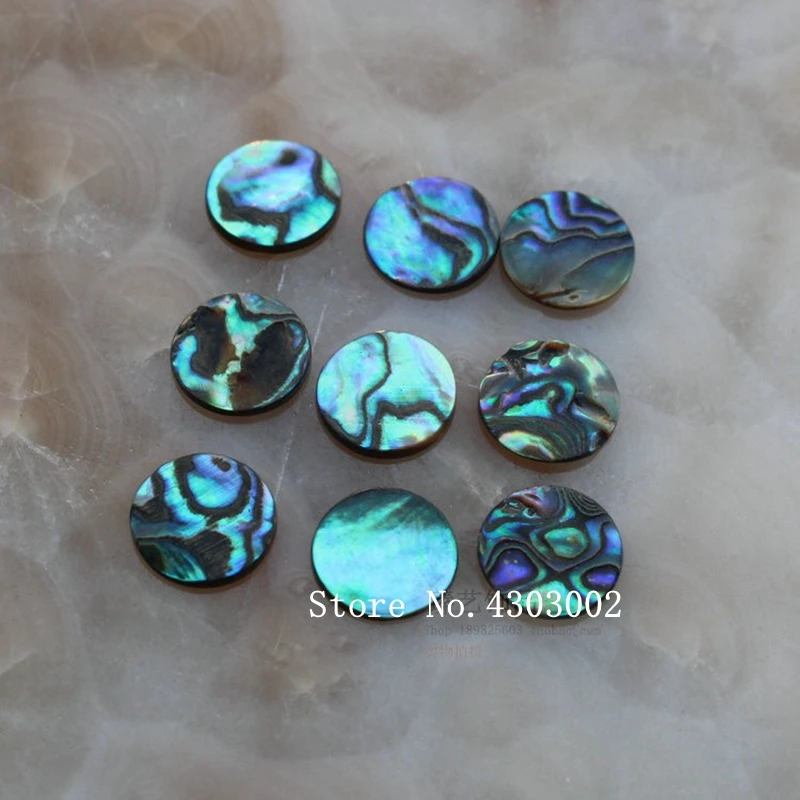 100pcs/lot 12mm 14mm 15mm Natural Round Disk Abalone Pearl shell for DIY Jewelry Slice MOP setting | Украшения и аксессуары