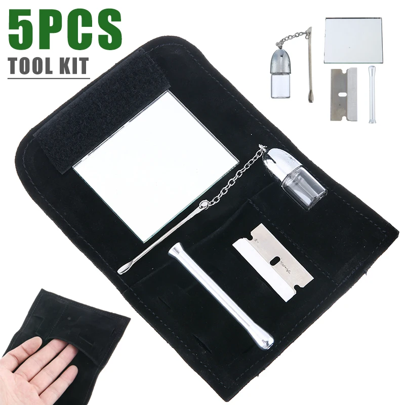 5 шт. новый кожаный мешок для табачных мешков + табак Snorter инструмент соломы Sniffer