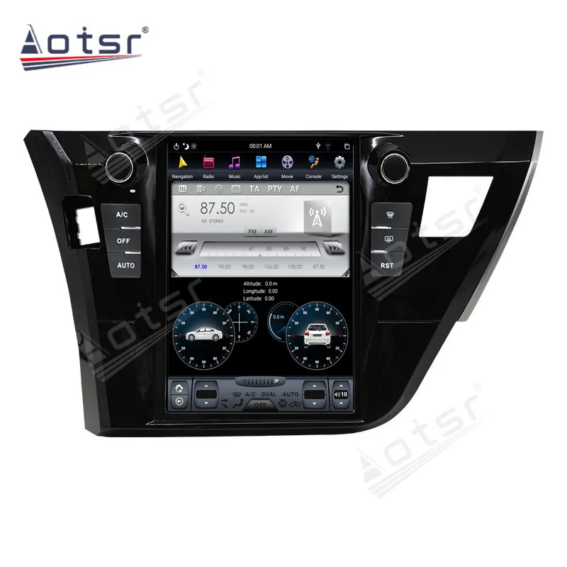 128GB Tesla Style Car Multimedia Player For Toyota Corolla 2014-2016 Android 9.0 Radio GPS Navigation Auto Stereo Audio Video HD |
