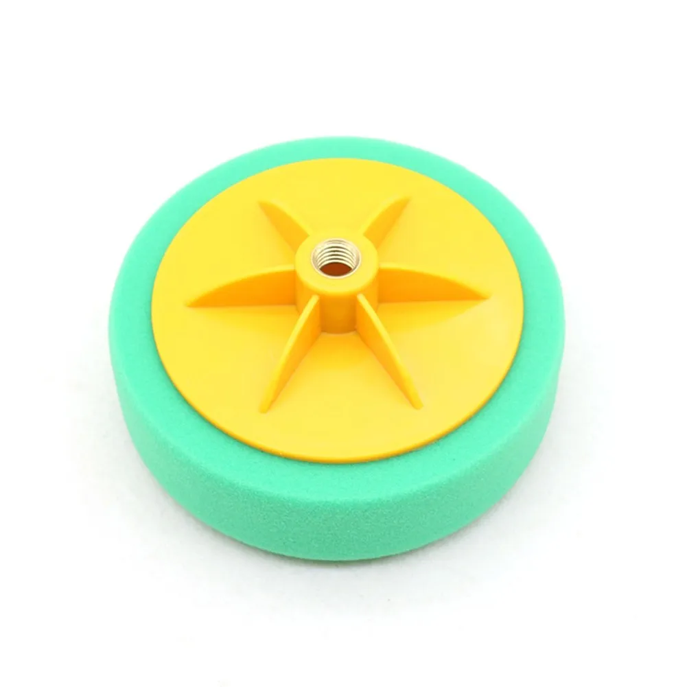 

150MM Polishing Sponge Heads Car Round Buffing Wheel 6inch 14MM Thread Mat Foam Electric Grinder Polisher