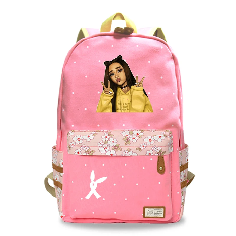 14 Mochila Feminina Ariana Grande рюкзак для ноутбука женский рюкзак для путешествий цветок волнистая точка школьные сумки для девочек-подростков - Цвет: 14