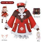 genshin impact cosplay klee cosplay геншин импакт костюмы кли косплей платье горничной рюкзак парик платья юбка костюм на хеллоуин женский костюм геншин косплей экзотические аксессуары костюм горничной
