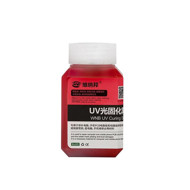 

Маска для пайки УФ, чернила, зеленая/черная/синяя/красная/желтая/белая, 100 г