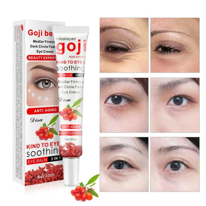 

35ML Goji Face Eye Cream Effect Repair Remove Moisturizing Anti-Puffiness Eye Bags Dark Circle Anti-Aging Cream DROPSHIPPING