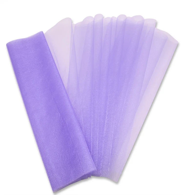Light purple 5 м/10 м 48 см тюль рулон ткань Катушка Туту прозрачный кристалл органза тюль для дома свадебное украшение для душа ребенка DIY рубашка ремесло - Цвет: Light purple