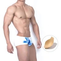 new mens swim boxers underwear sexy fashion beach pants printed breathable swimwear mens hot spring swimming trunks