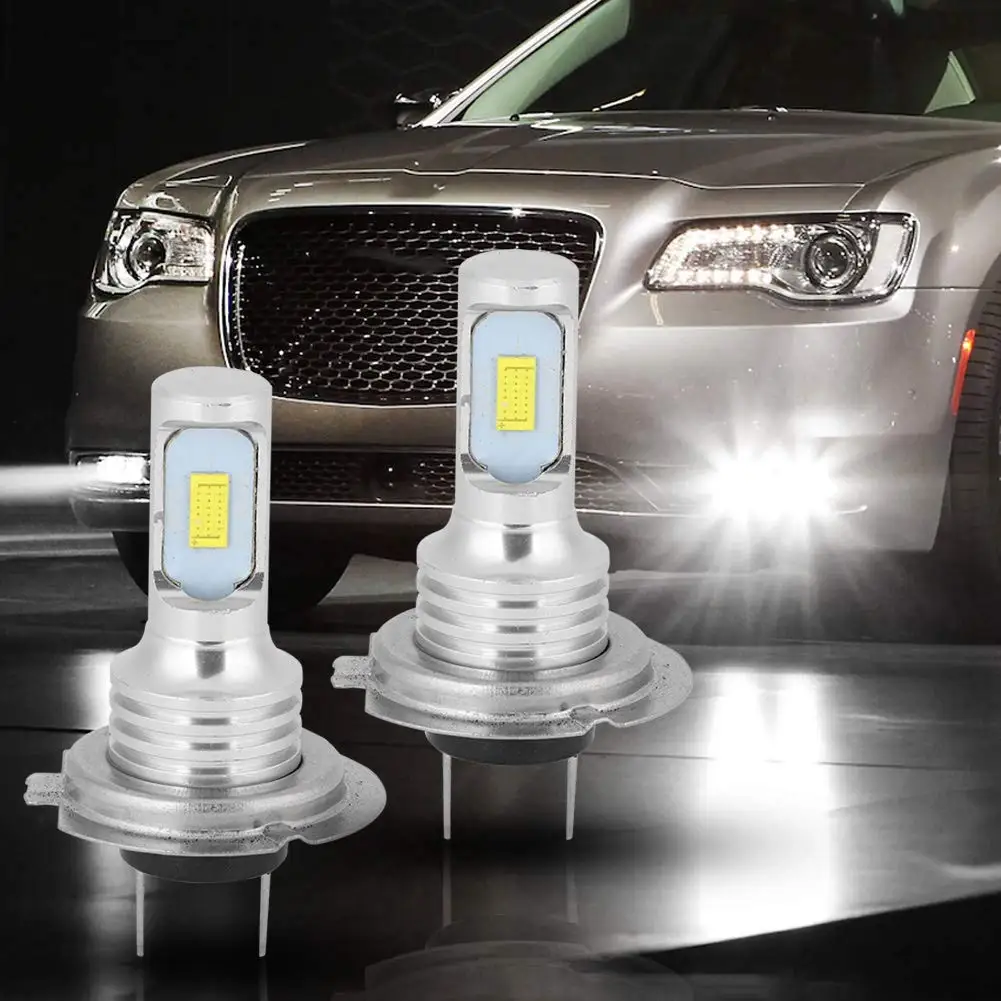 

Hot Sale 2PCS DC12-24V H7 80W 3570 2SMD 6000K Light Car Headlight Bulbs Super Bright Car Headlight