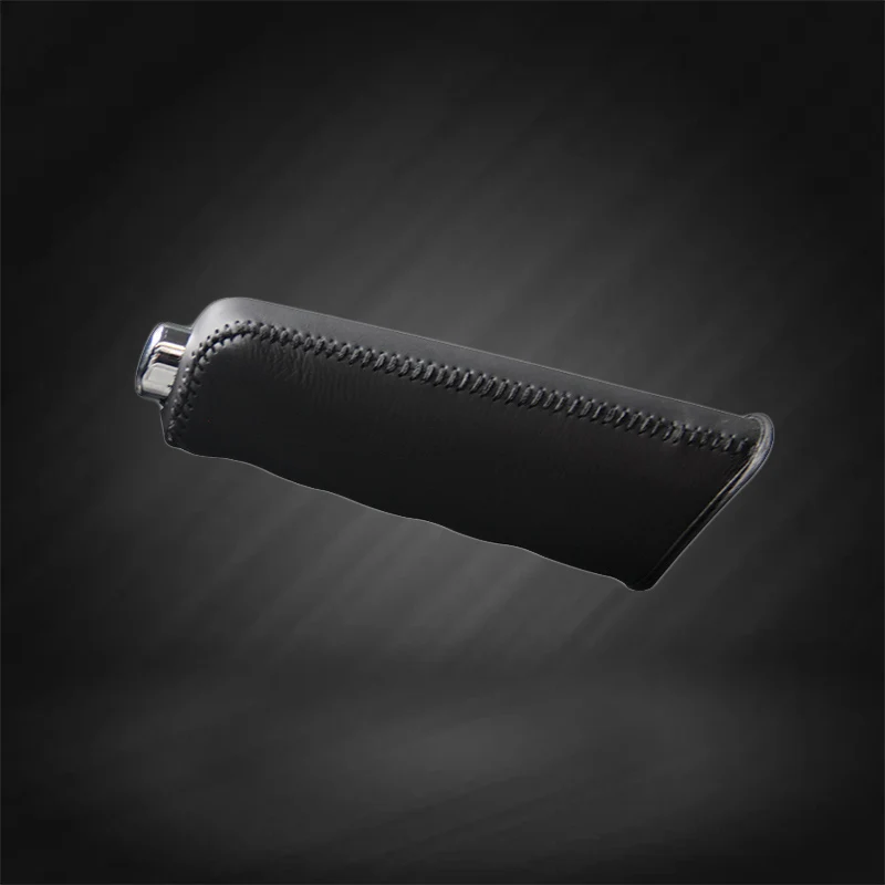 

Car Hand Brake Covers Top Layer Leather Case for Skoda Octivia 2014 Handbrake Grips Genuine Cover Auto Handbrake