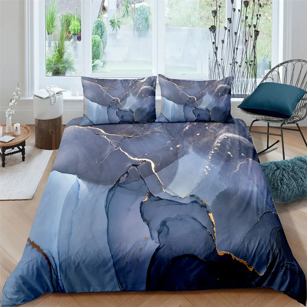 

3D Marble Pattern Design Pattern Duvet Cover Pillow Case Bedding Set Quilt Pillowcases Home Bedclothes Multi Size