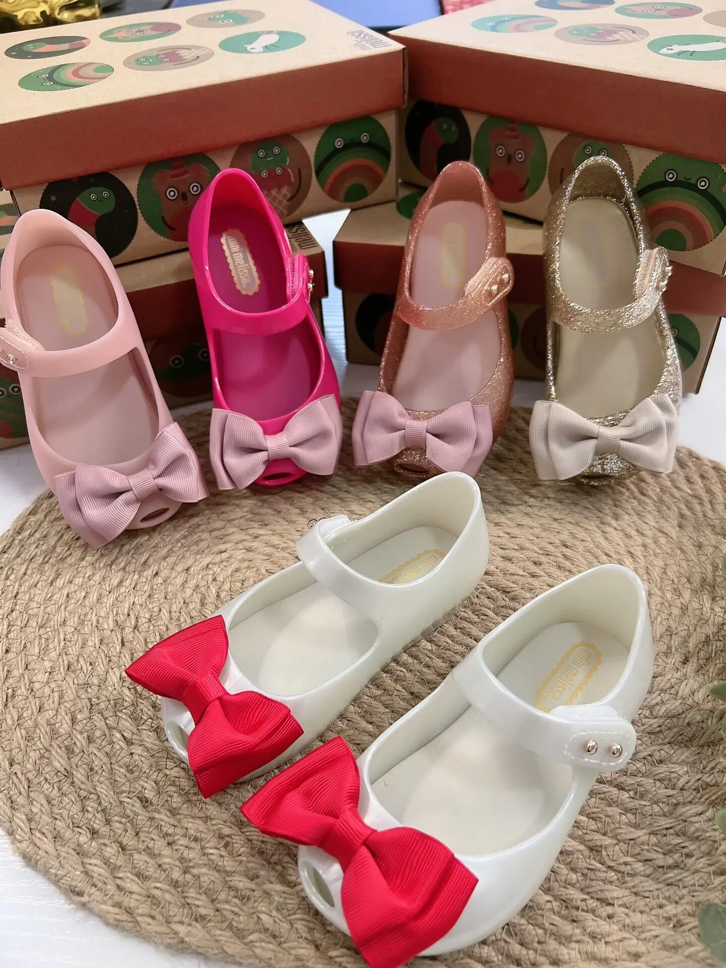 

2022 Summer Kids Girls Casual Shoes Fashion Soft Bow Children Shoes Baby Girls Fashion Cute Non-slip Beach Sandals HMI066