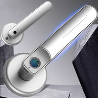 fingerprint door lock handle usb rechargeable anti theft smart electric biometric keyless security entry with 2 keys for home