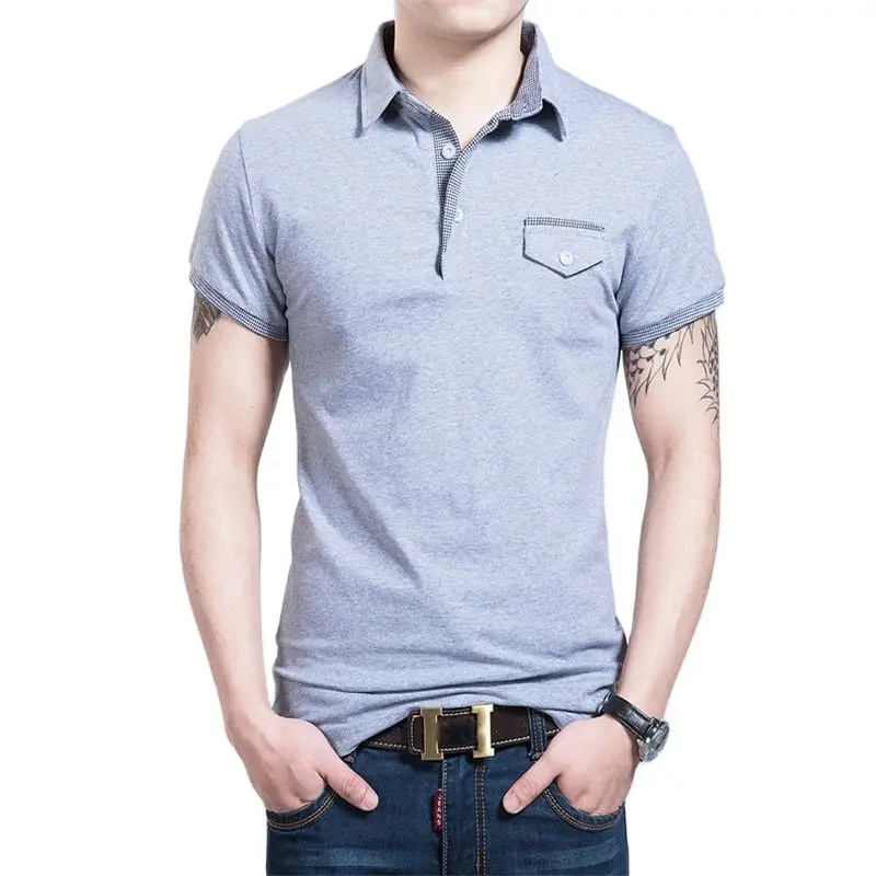 ARCSINX Мужская брендовая Высококачественная рубашка поло с коротким рукавом