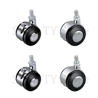4 pcs 1 52 inch zinc alloy swivel stem caster wheels heavy duty caster with top plate nylon wheels for coffee table furniture
