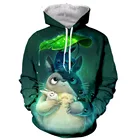 Толстовка с длинным рукавом для мужчин и женщин, Повседневная голубая Толстовка аниме Мой сосед Тоторо, весенне-осенняя модель 2021