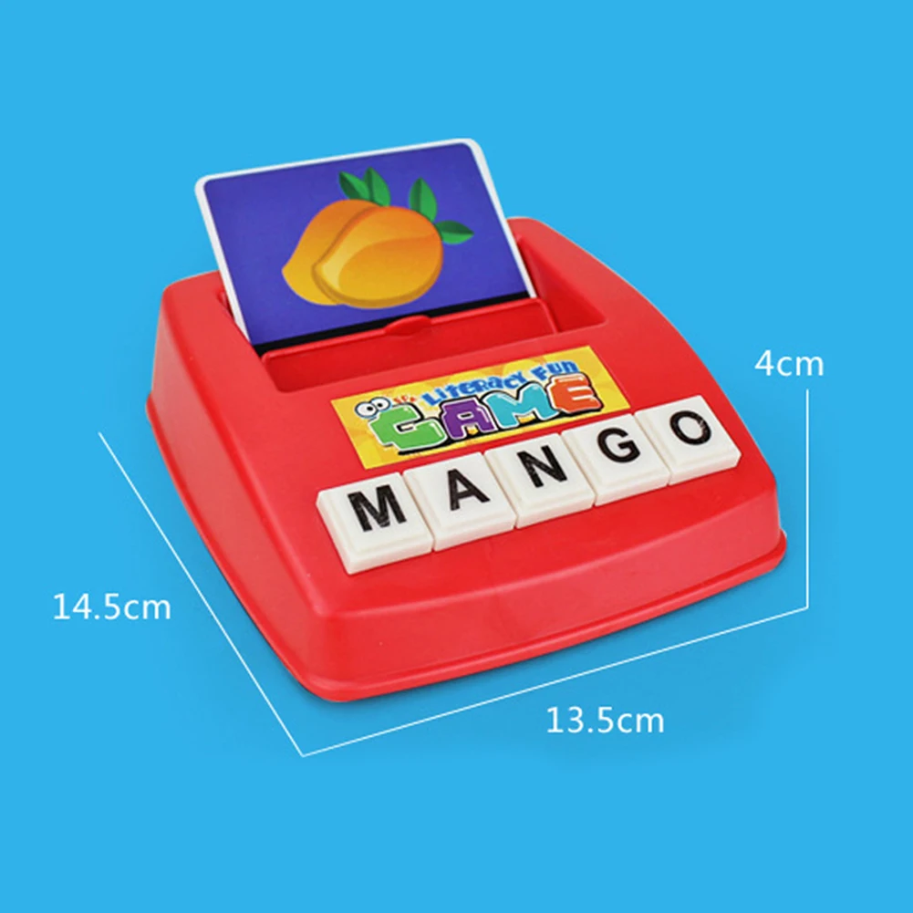 

Kids English Alphabet Letters Figure Spelling Games Cards Spelling Board Game Literacy Fun Early Educational Toys