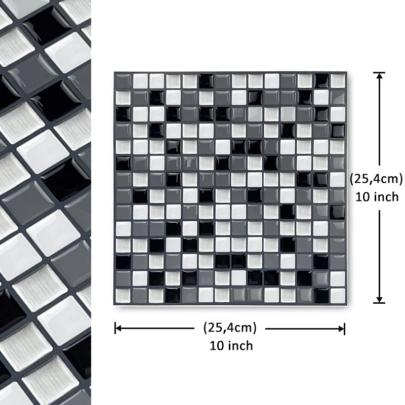Самоклеящиеся настенные плитки по заводской цене кухонные обои квадратные