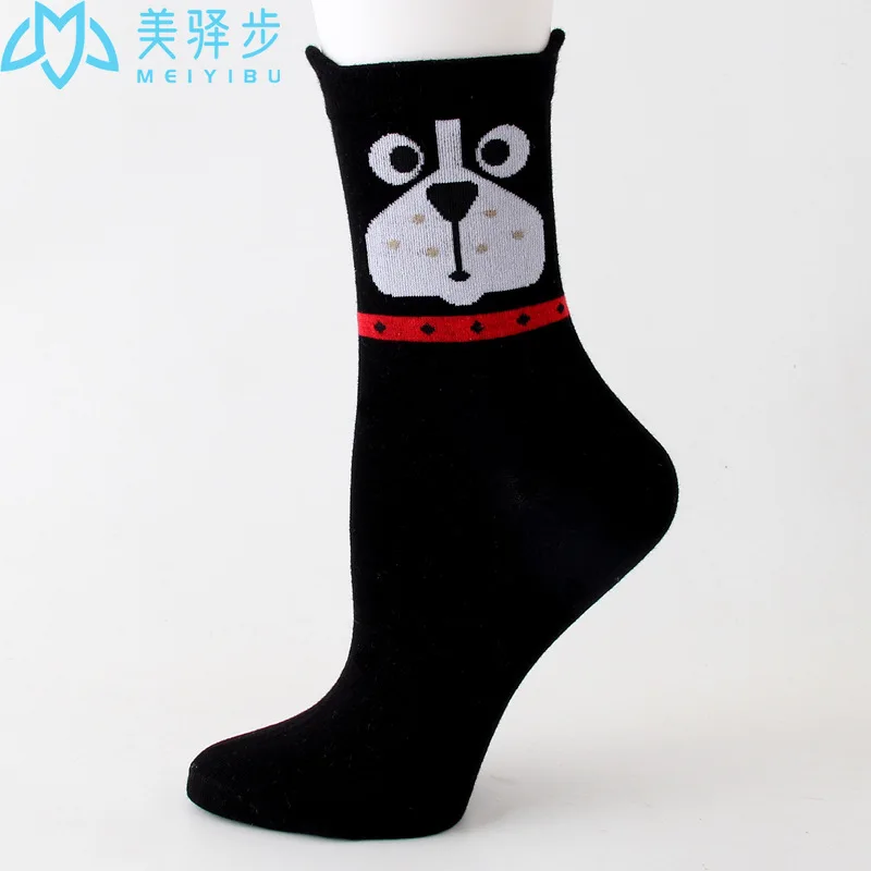 12 Pairs Per Set Cartoon Ear Female Socks Korean Version Cute Socks Manufacturer Wholesale