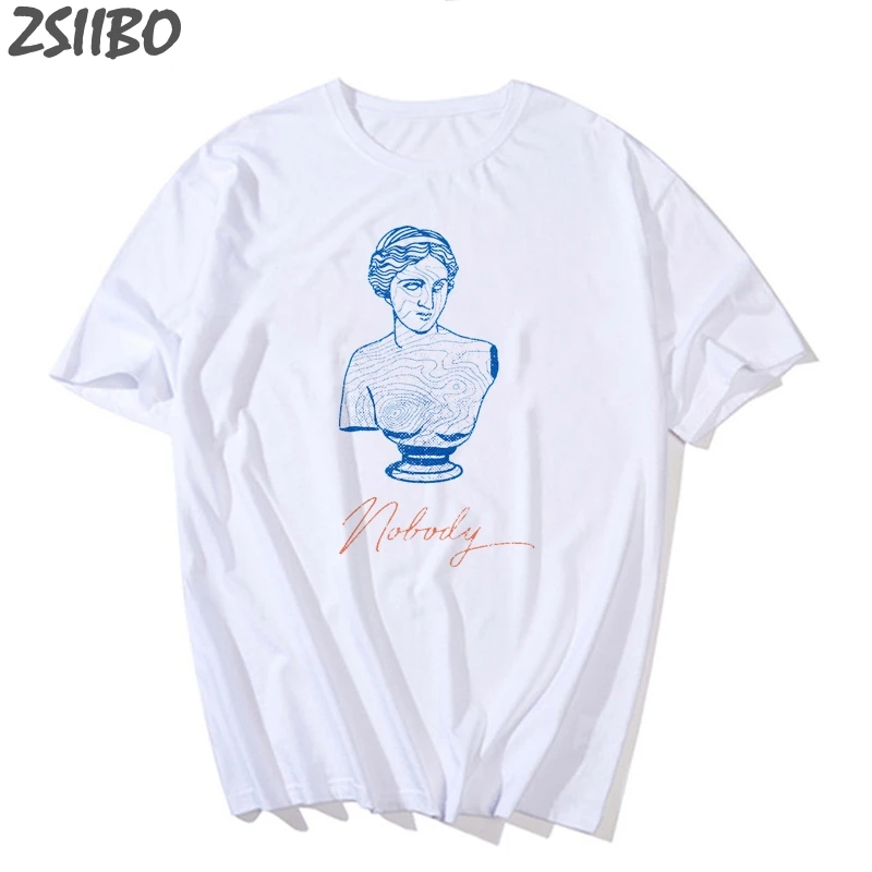 Микеланджело Дэвид рисунок тату футболки в стиле Харадзюку Мужская Уличная