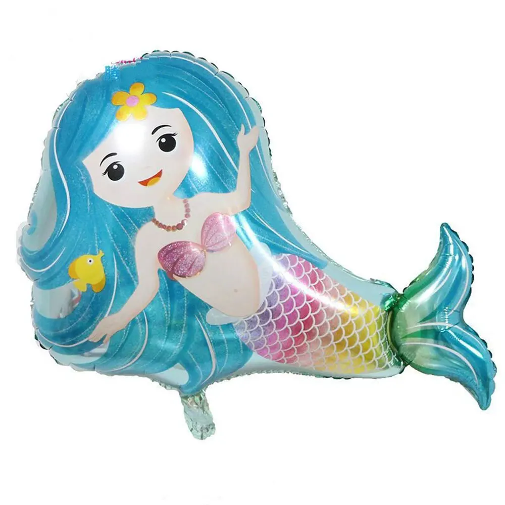 Mermaid Foil Balloon Princess Birthday Ballon Decoration Anniversaire Wedding Ball Inflatable Toys Baby Shower Party Supplies | Дом и сад