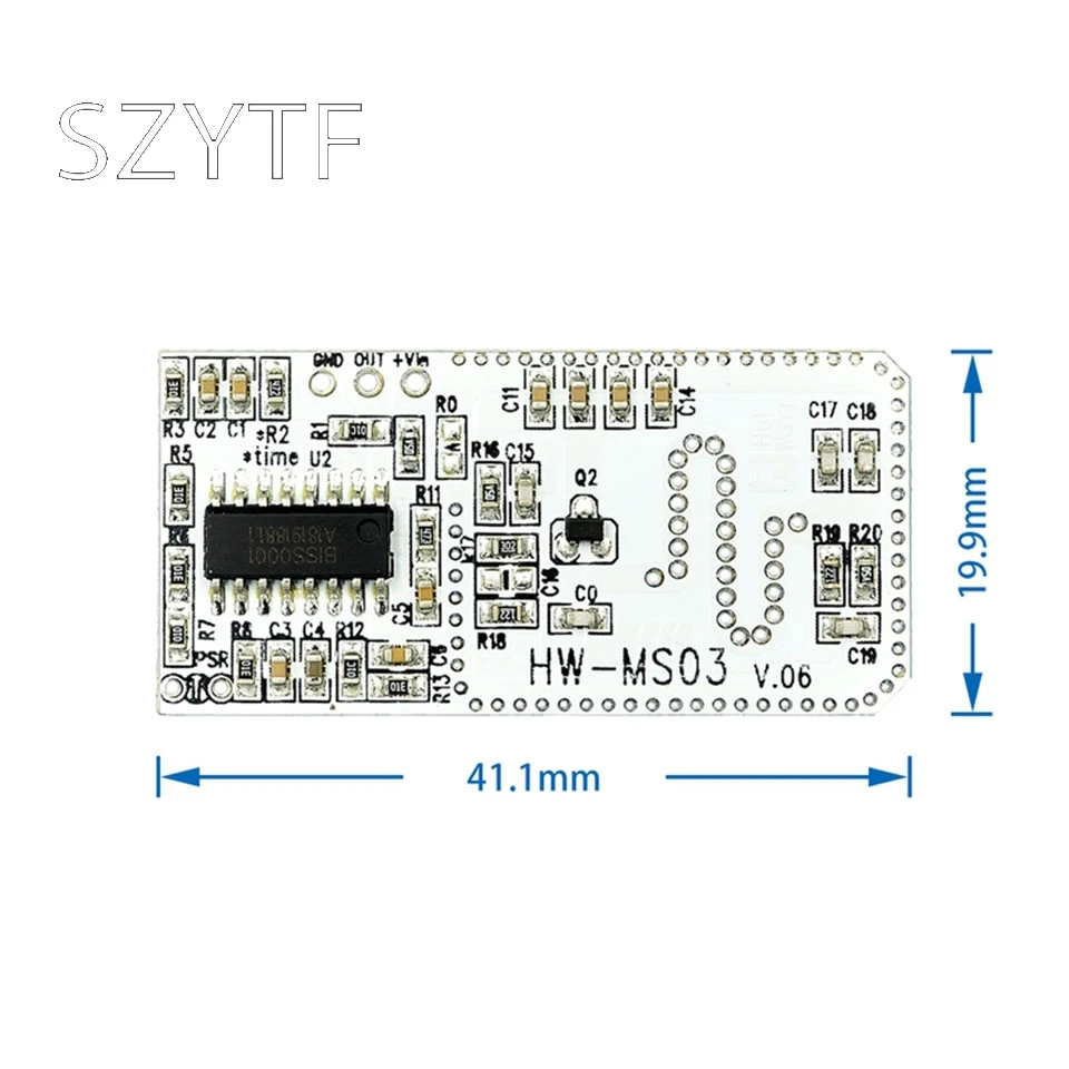 Microwave microwave radar sensor module body induction switch HW-MS03