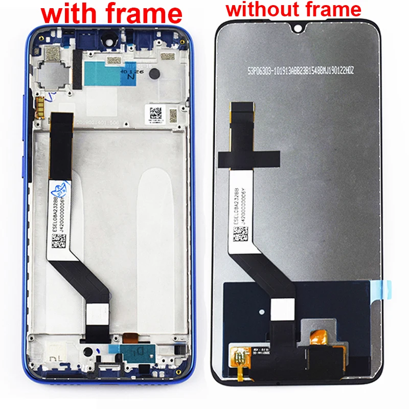 Для Xiaomi Redmi Note 7 ЖК-экран для Xiaomi Redmi Note 7 Pro ЖК-сенсорный экран дигитайзер сенсорная рамка в сборе