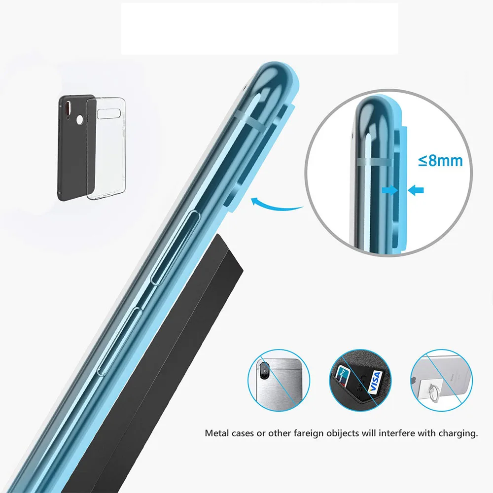 15 Вт Qi Быстрое беспроводное зарядное устройство для samsung S10 9 plus Note10 iPhone Xr 11 Pro Max 8Plus HUAWEI P30 Pro Xiaomi Mi9 зарядная станция