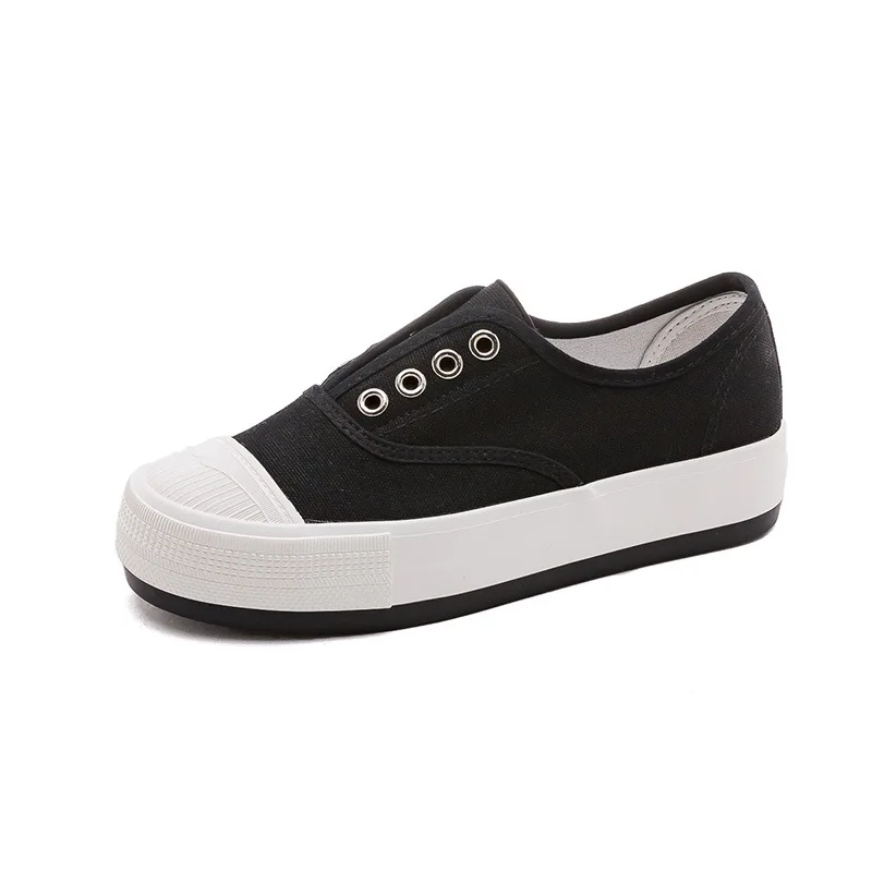 

Shoes Woman 2021 All-Match Espadrilles Platform Casual Female Sneakers Round Toe Slip-on Creepers Modis New Summer Slip On Clogs