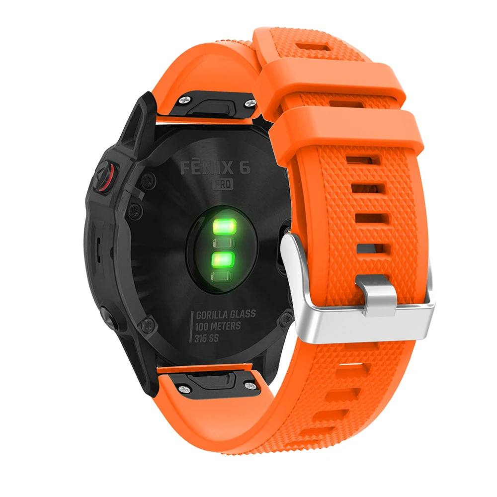 22 мм силиконовый ремешок для Garmin Fenix 6/5/5 Plus Quick Release Band для Garmin Forerunner 935/Instinct/Quatix 5 Smart Watch band