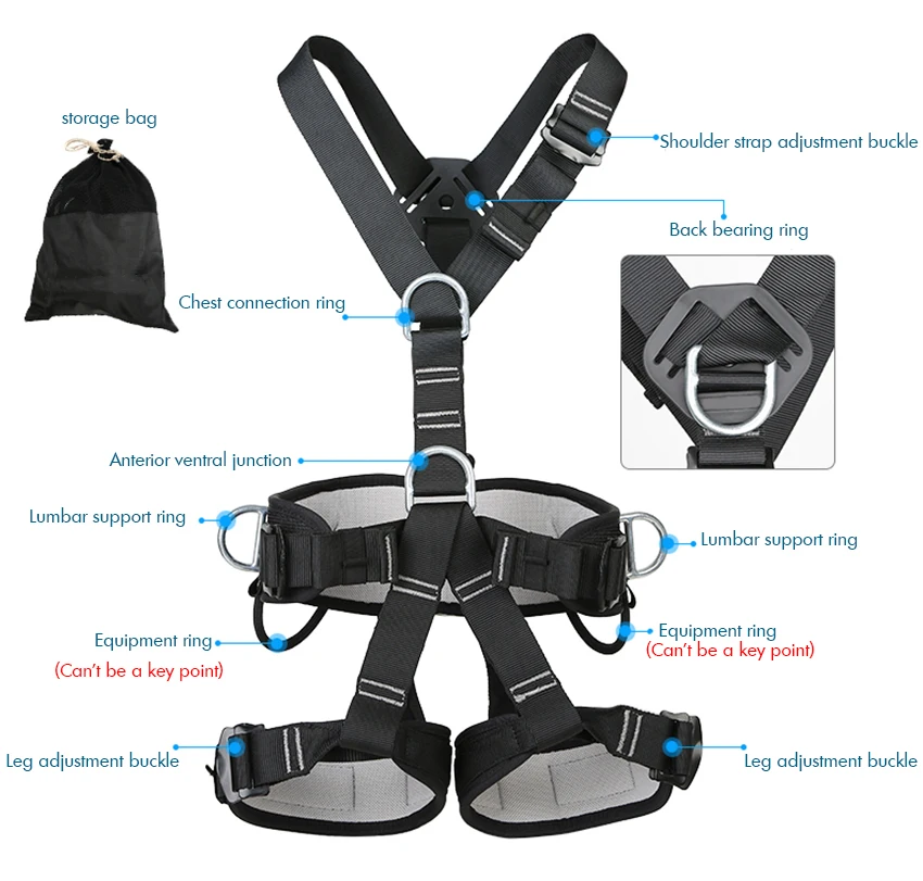 Защитный ремень с полной защитой от падения строительный D образные кольца