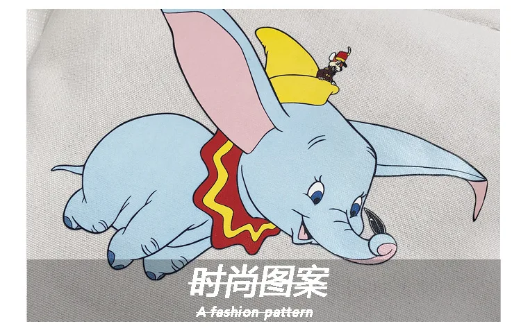 Disney Dumbo сумка женская новая простая текстильная сумка через плечо женская сумка повседневная хозяйственная сумка