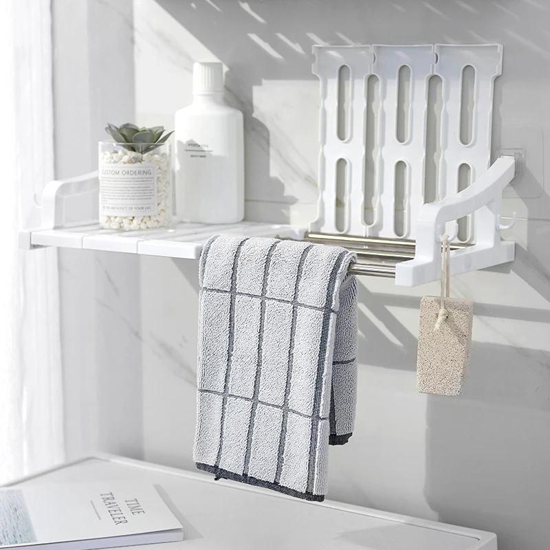 Бесплатная стойка для хранения ванной настенная полка комнаты пластиковая