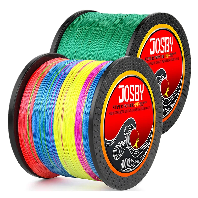 JOSBY 8 нитей Плетеный рыболовный Карп шнур PESpinning PE Multifilamento морская